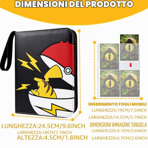 Detalle 2 de Album per Carte Zynxel – Raccoglitore PU, 50 Pagine, Capacità 400 Carte