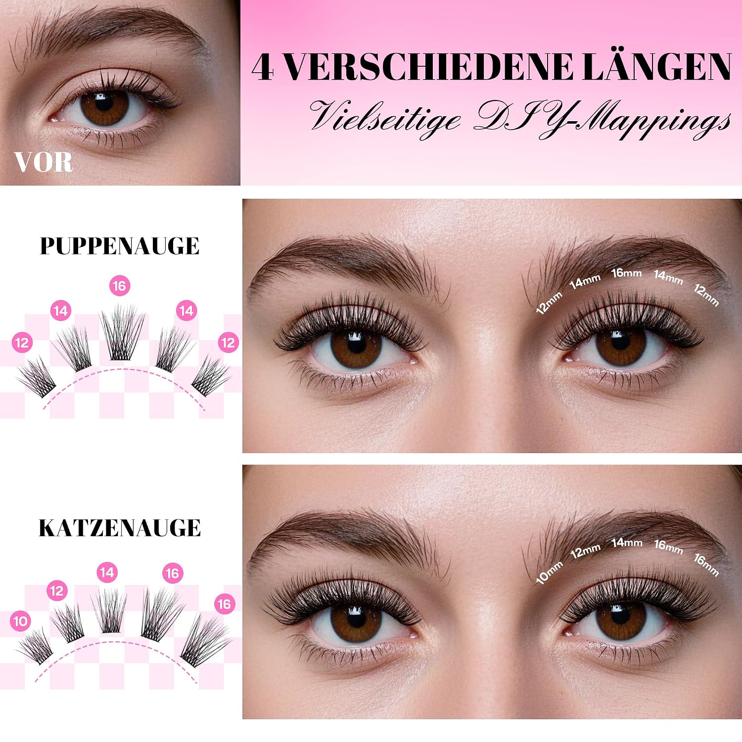 Detalle 2 de CALAILIS 168 WimpernverlĂ€ngerung D Curl đ