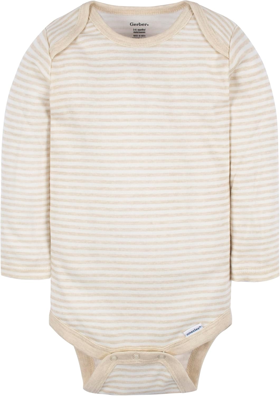 Detalle de Gerber Baby Girls 6-pack Long-sleeve Onesies Bodysuits – Soft Cotton Everyday Essentials