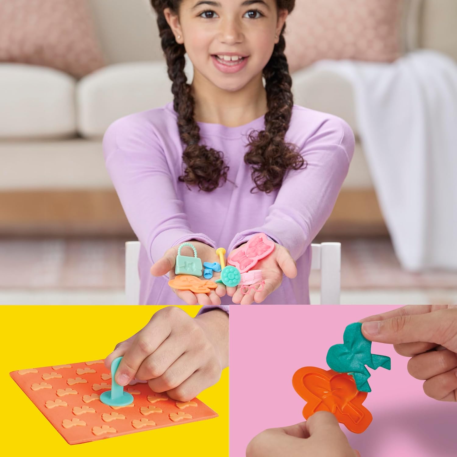 Thumbnail 3 de Play-Doh Barbie Perlen & Schleifen Accessoire-Pack – Zubehör für Puppenkleidung aus Knete