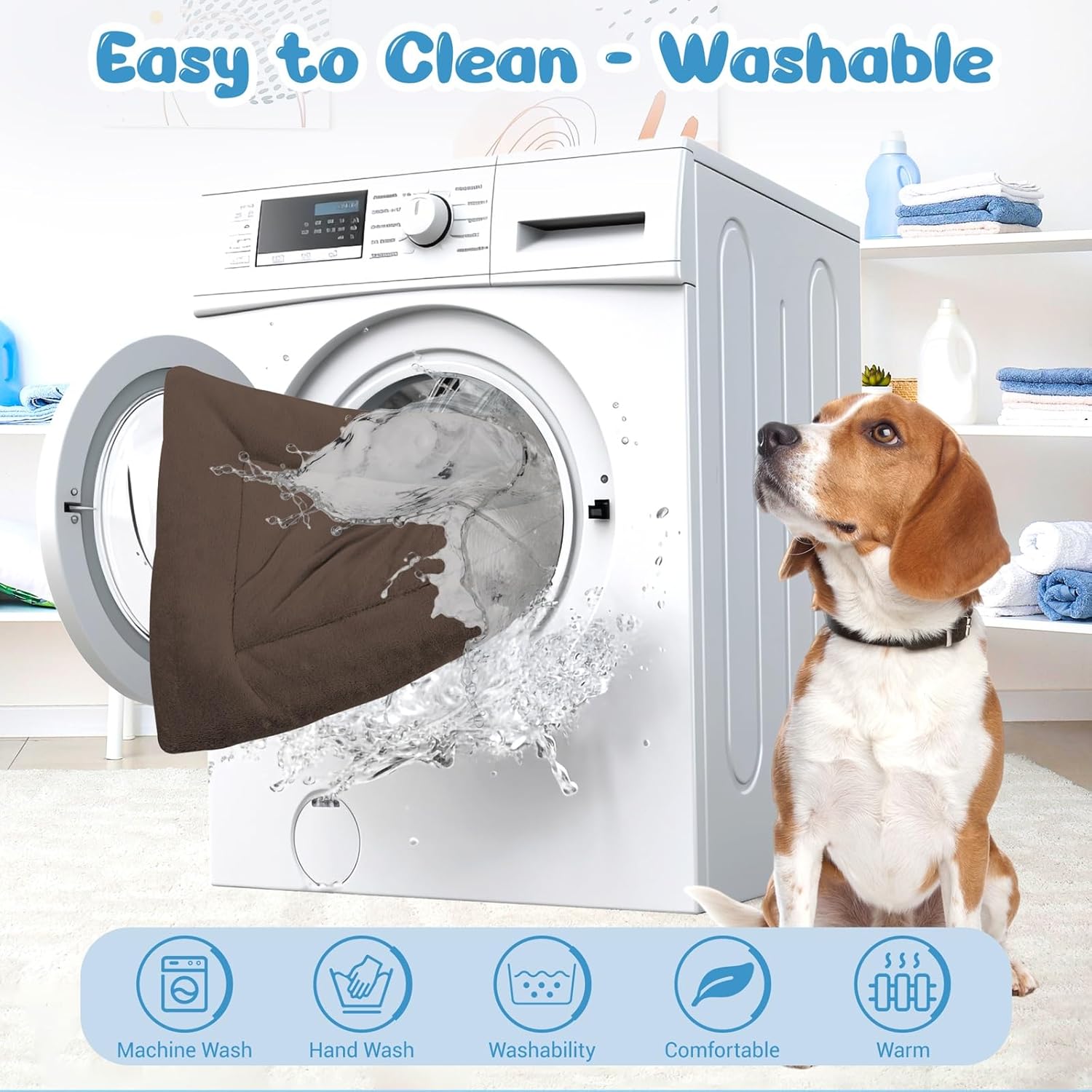 Thumbnail 6 de Baodan Dog Bed 90 x 60 cm fleece