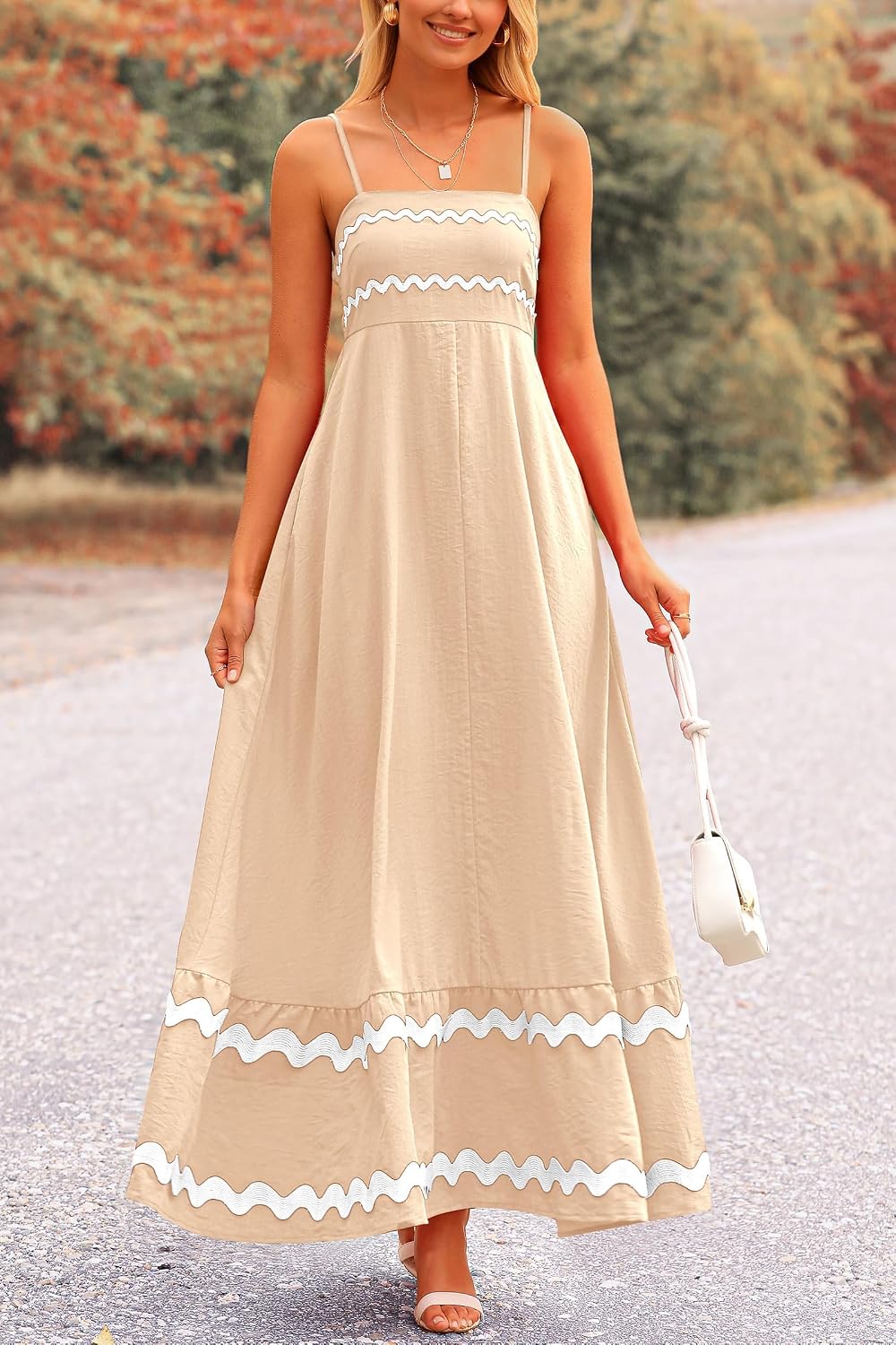 Thumbnail 6 de PRETTYGARDEN Women's 2026 Summer Flowy Maxi Dress