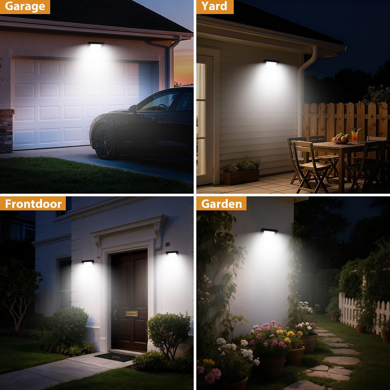 Thumbnail 6 de vighep 30W Outdoor Security Lights with Motion Sensor (2 Pack) – 3000LM IP66 LED Floodlights