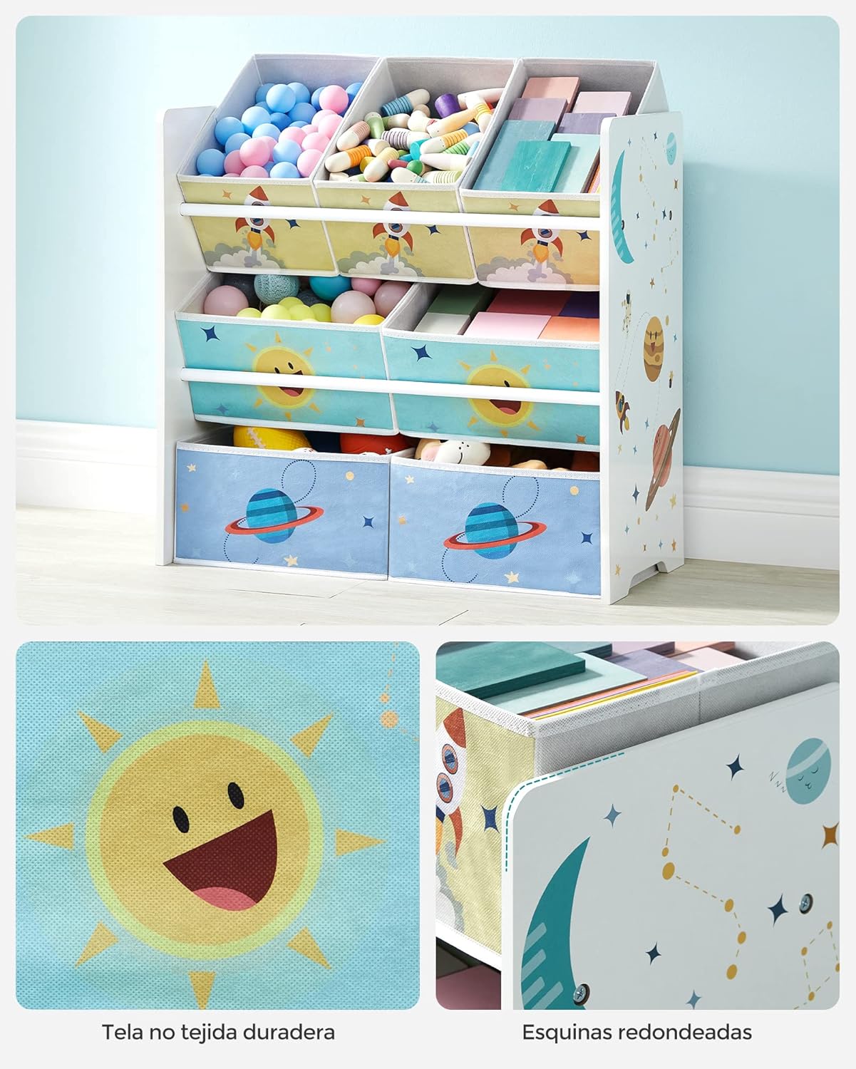 Thumbnail 6 de SONGMICS Estantería Infantil con 7 Cajas de Tela