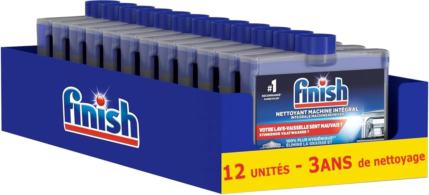 Detalle de Finish Nettoyant Machine Intégral – Lot de 4 x 250 ml pour lave-vaisselle
