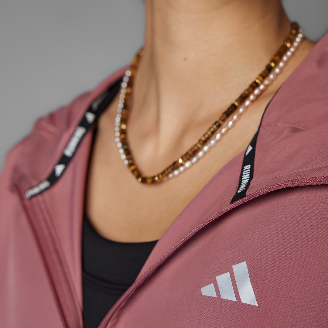 Detalle 2 de Chaqueta Run It de Adidas: opinión de compra (rosa) para entrenos y uso diario