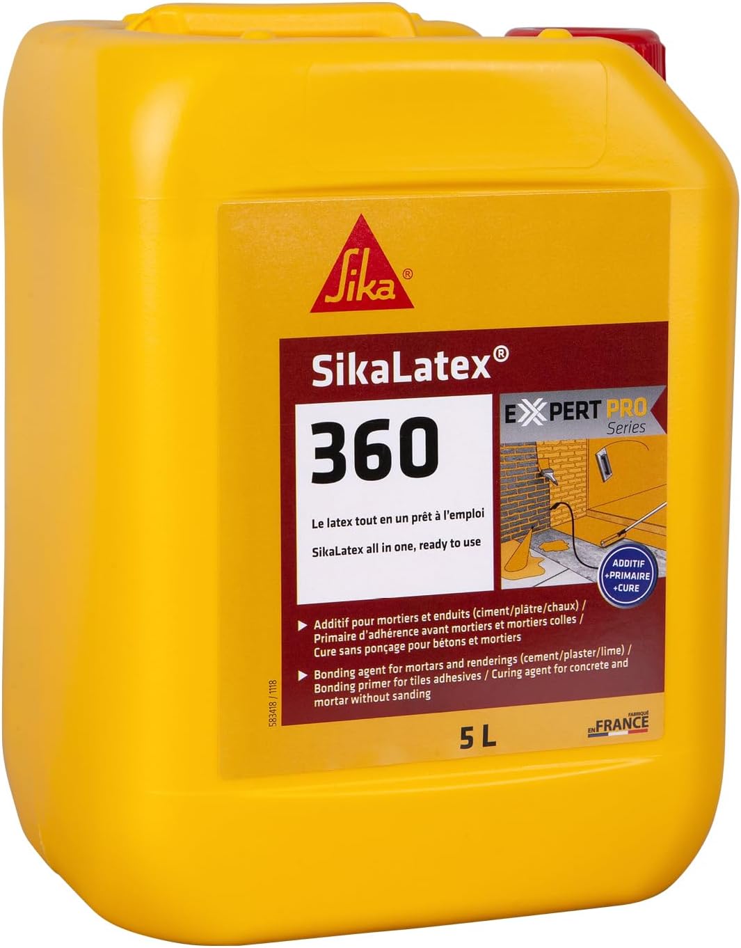 SikaLatex 360 – Primaire d'adhérence et produit de cure (5 L)