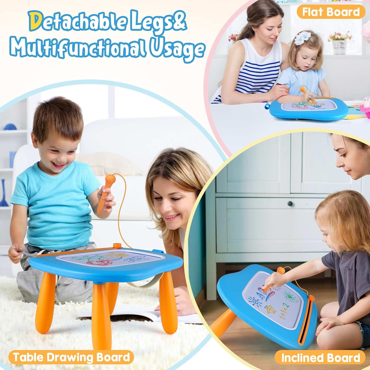 Thumbnail 5 de Smasiagon Magnetic Drawing Board for 1–3 Year Olds 🎲