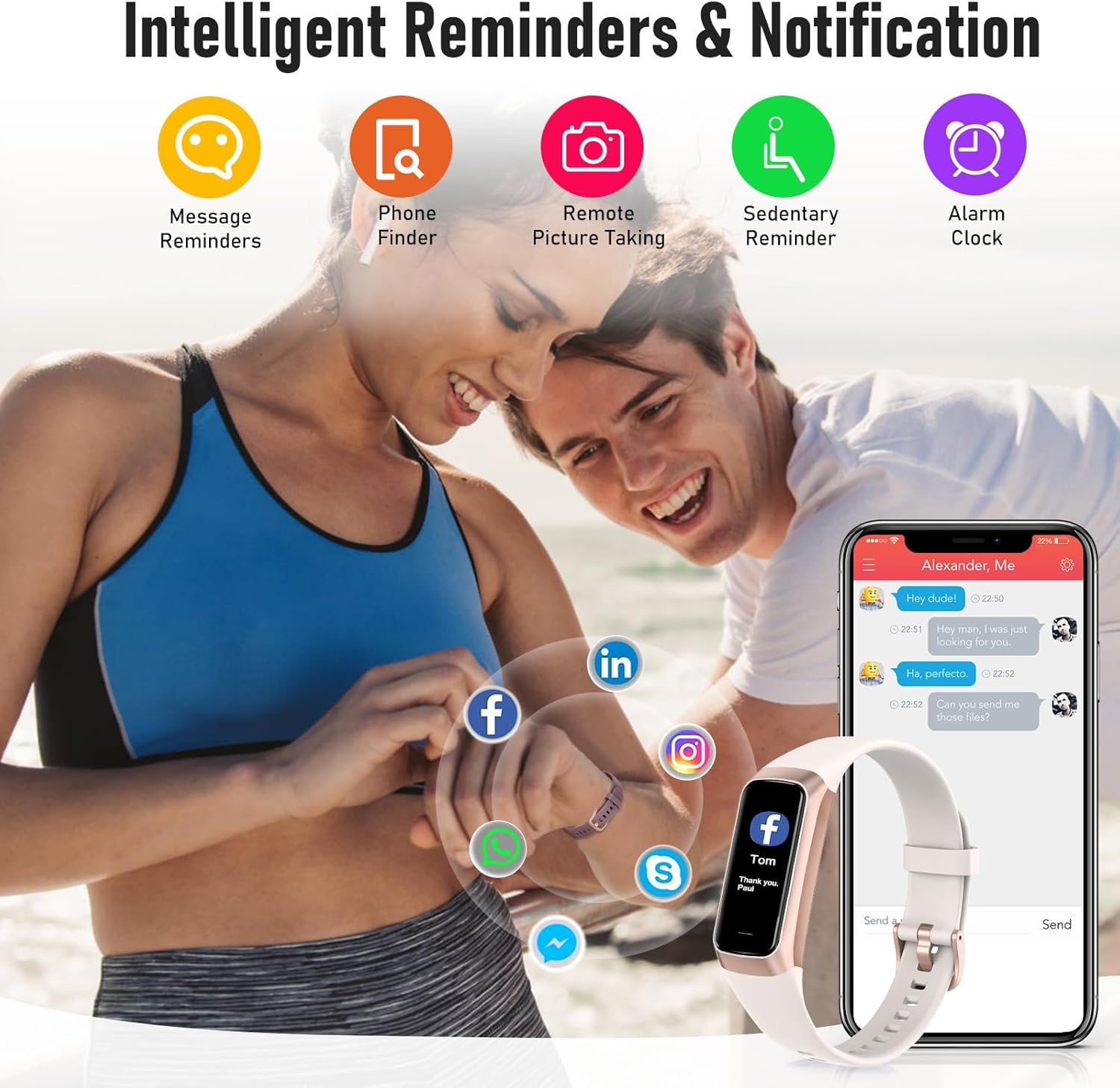 Thumbnail 3 de Spurkey Fitness Tracker with 24/7 Heart Rate