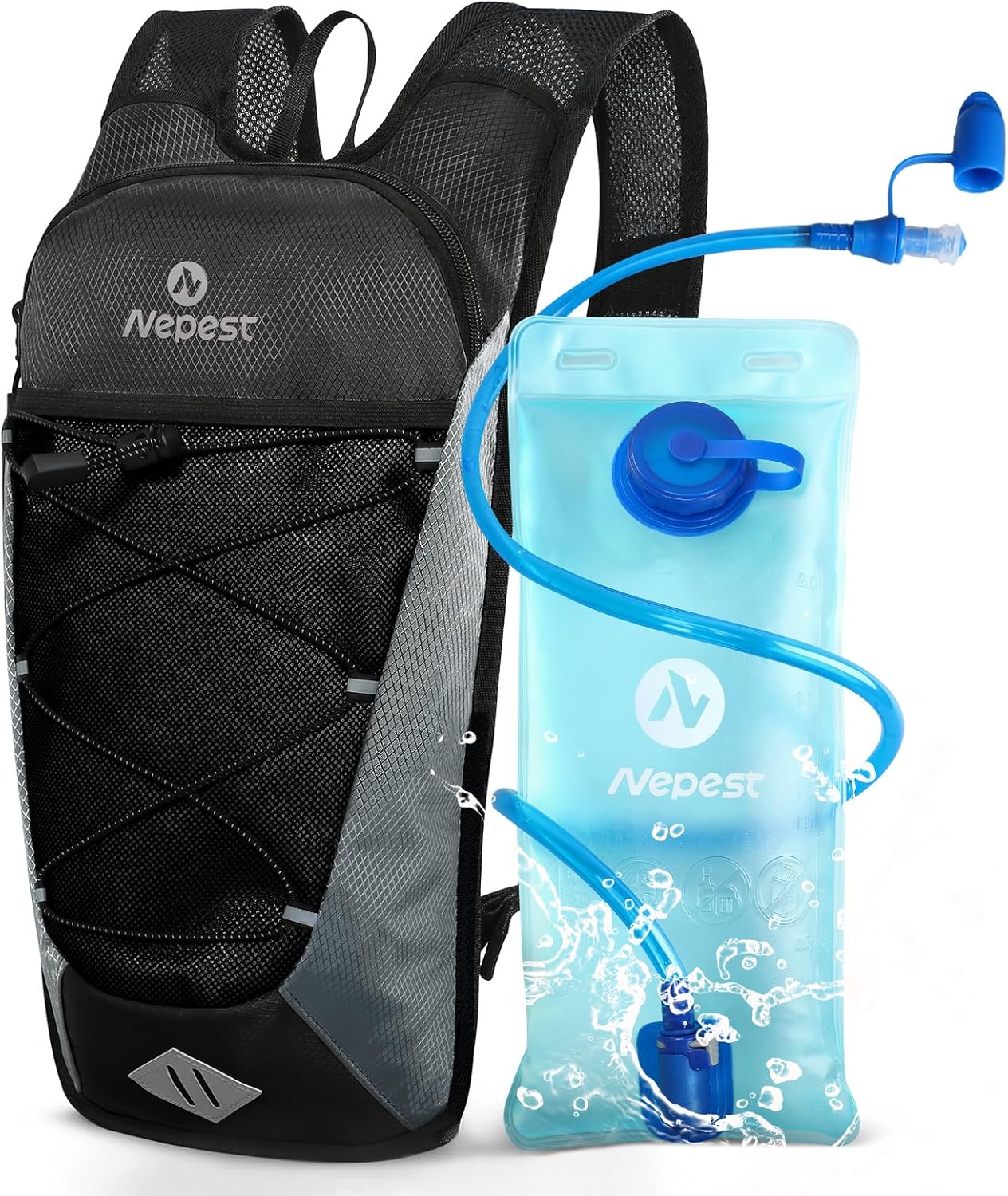 Thumbnail 6 de Nepest Hydration Backpack with 2L Water Bladder for Cycling, Hiking & Running