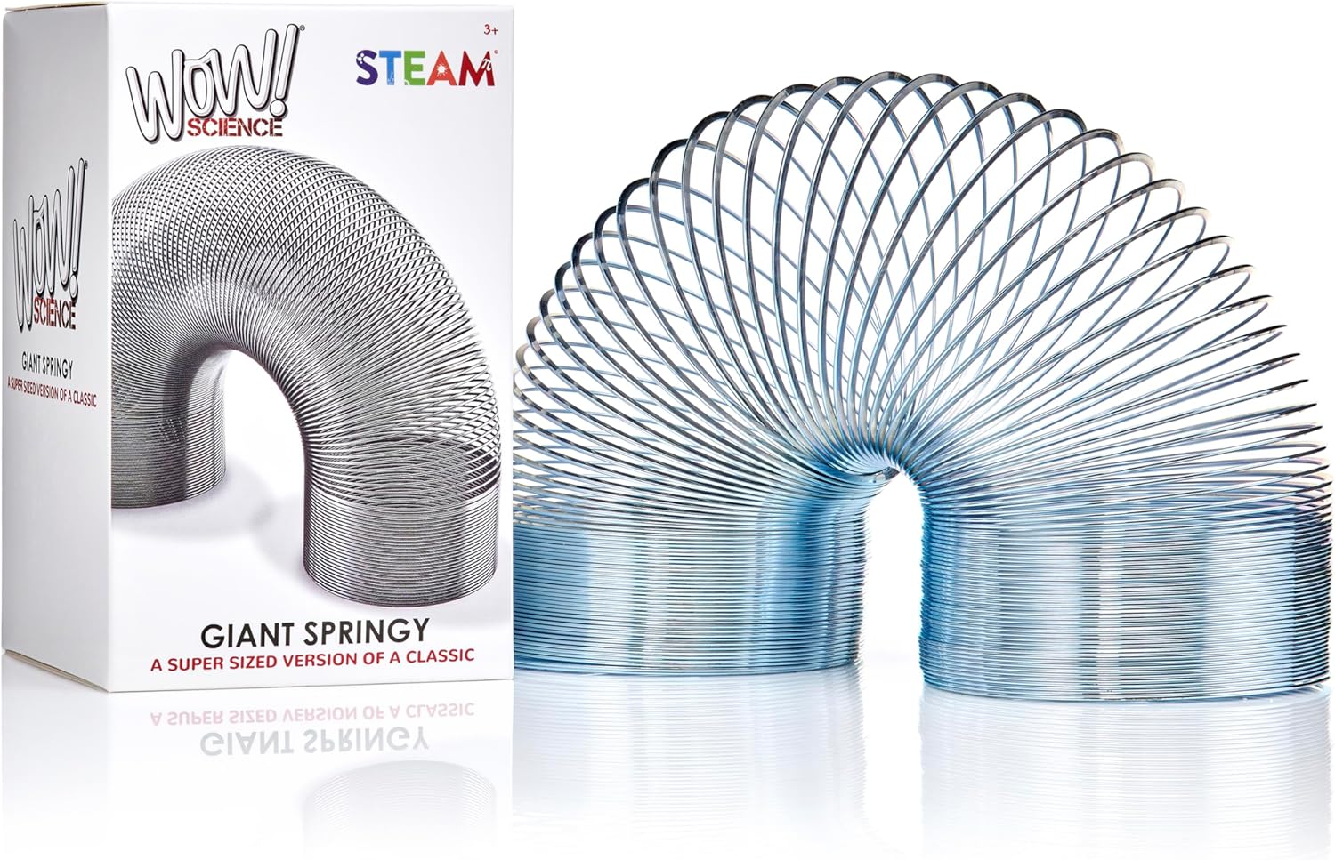 Thumbnail 3 de Popular Science Giant Springy giocattolo elica metallica grande, argento