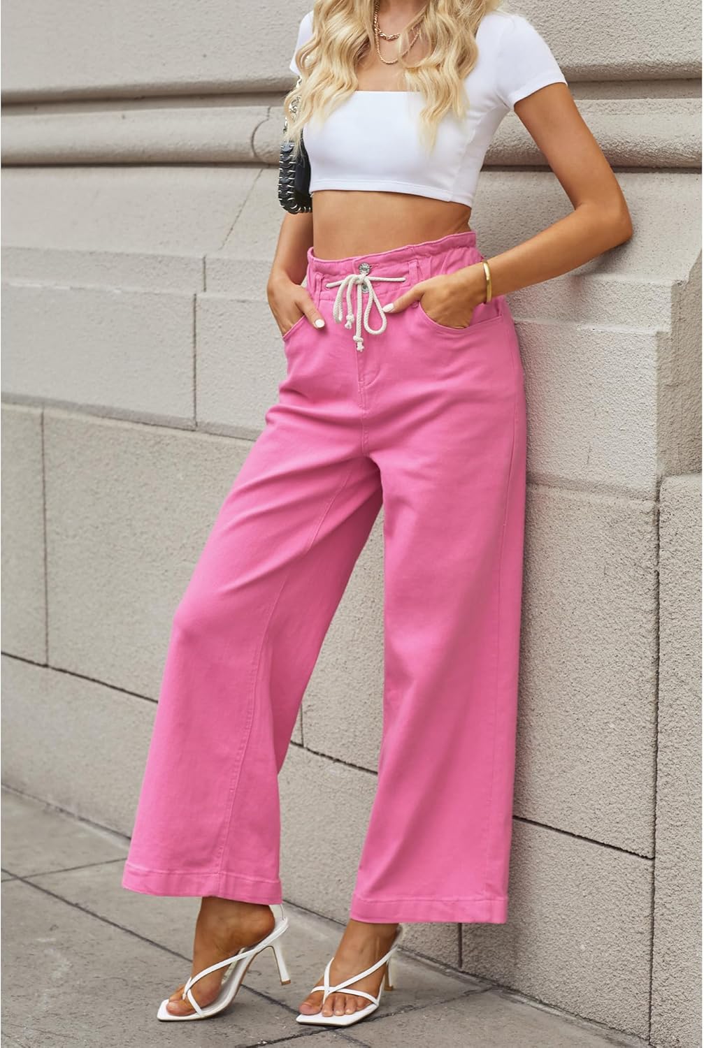 Thumbnail 3 de GRAPENT Wide Leg Jeans for Women