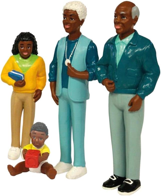Detalle de Miniland Miniland27396 African Family Figures, 8-Piece Set, 14 cm
