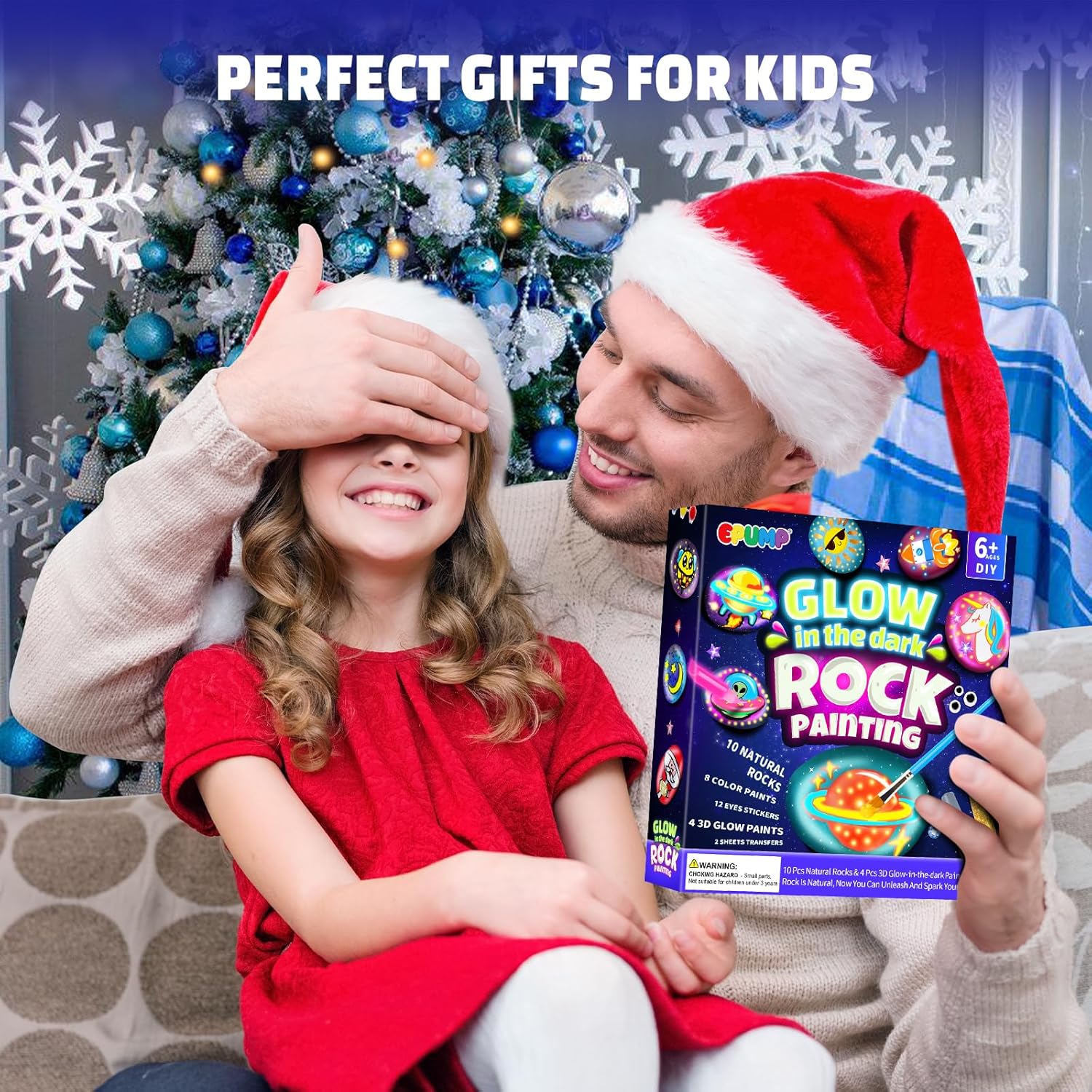 Thumbnail 6 de EPUMP Rock Painting Kit glow-in-the-dark stones 🎨