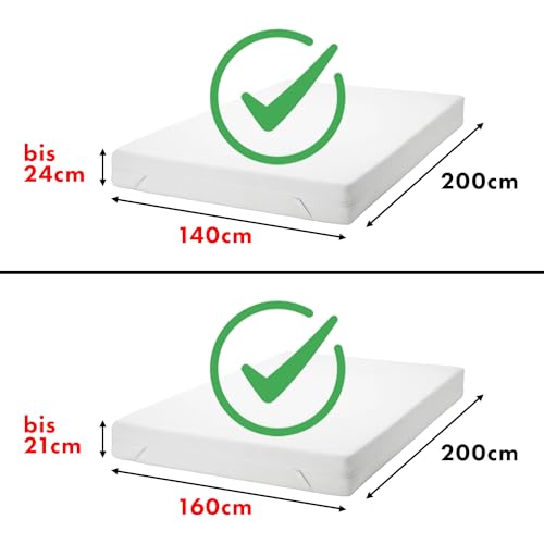 Detalle 2 de JACOBSON Spannbettlaken Jersey 140x200–160x200 cm | Baumwolle, Grau