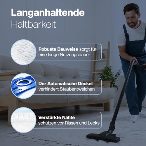 Detalle de 1E 4 Staubsaugerbeutel Typ GN für Miele Complete C3, C2 & C1 – Beutelset inkl. Filter