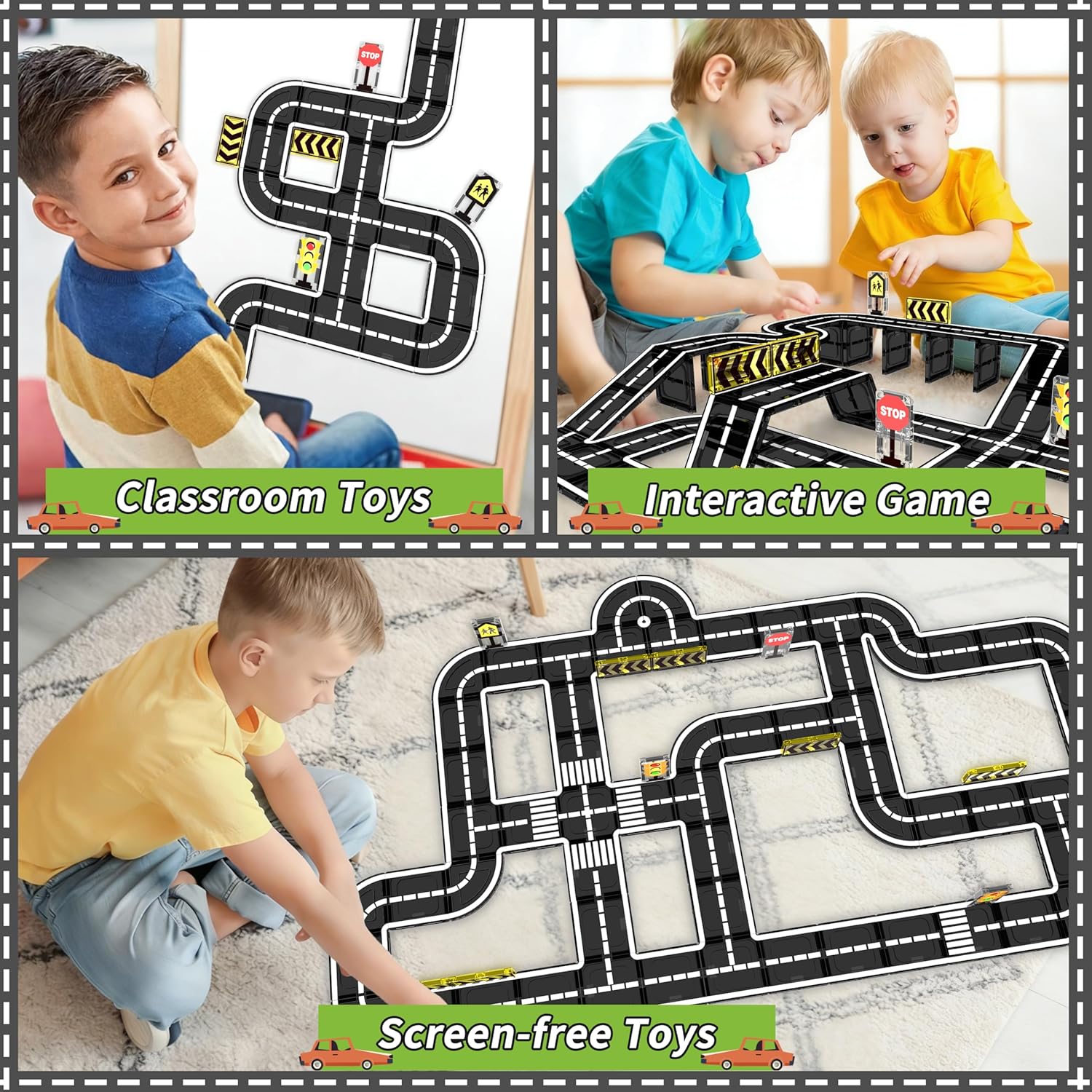 Thumbnail 4 de Goodtiles Magnetic Tiles Road Expansion Set 🚂