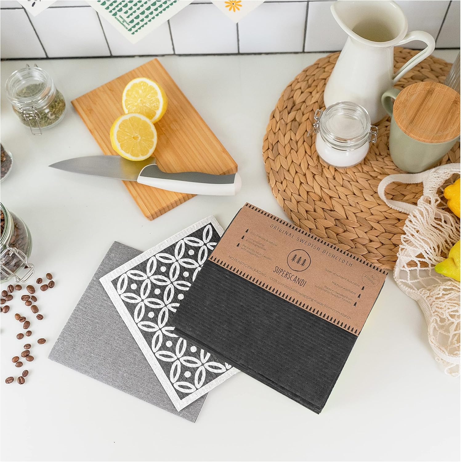 Thumbnail 8 de SUPERSCANDI Paños de Cocina Reutilizables 🌱 10 Piezas