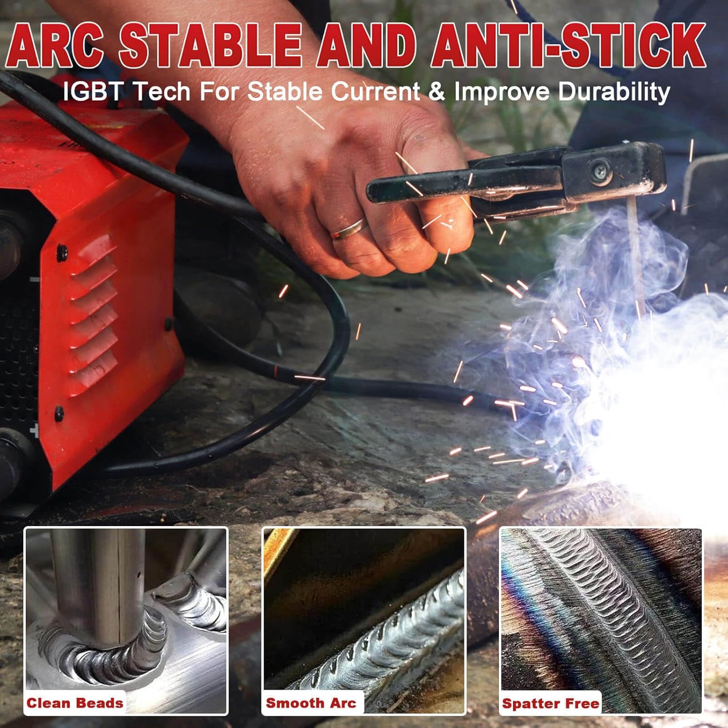 Thumbnail 3 de GNI Super MINI Welding Machine (250Amp) 110V Stick Welder Kit with 20 Rods, Hot Start & Anti-Stick
