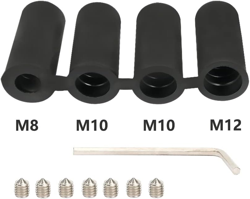 Detalle de Muge Racing Gear Shift Knob with PU Leather and Metal Construction (Black) for Most Cars