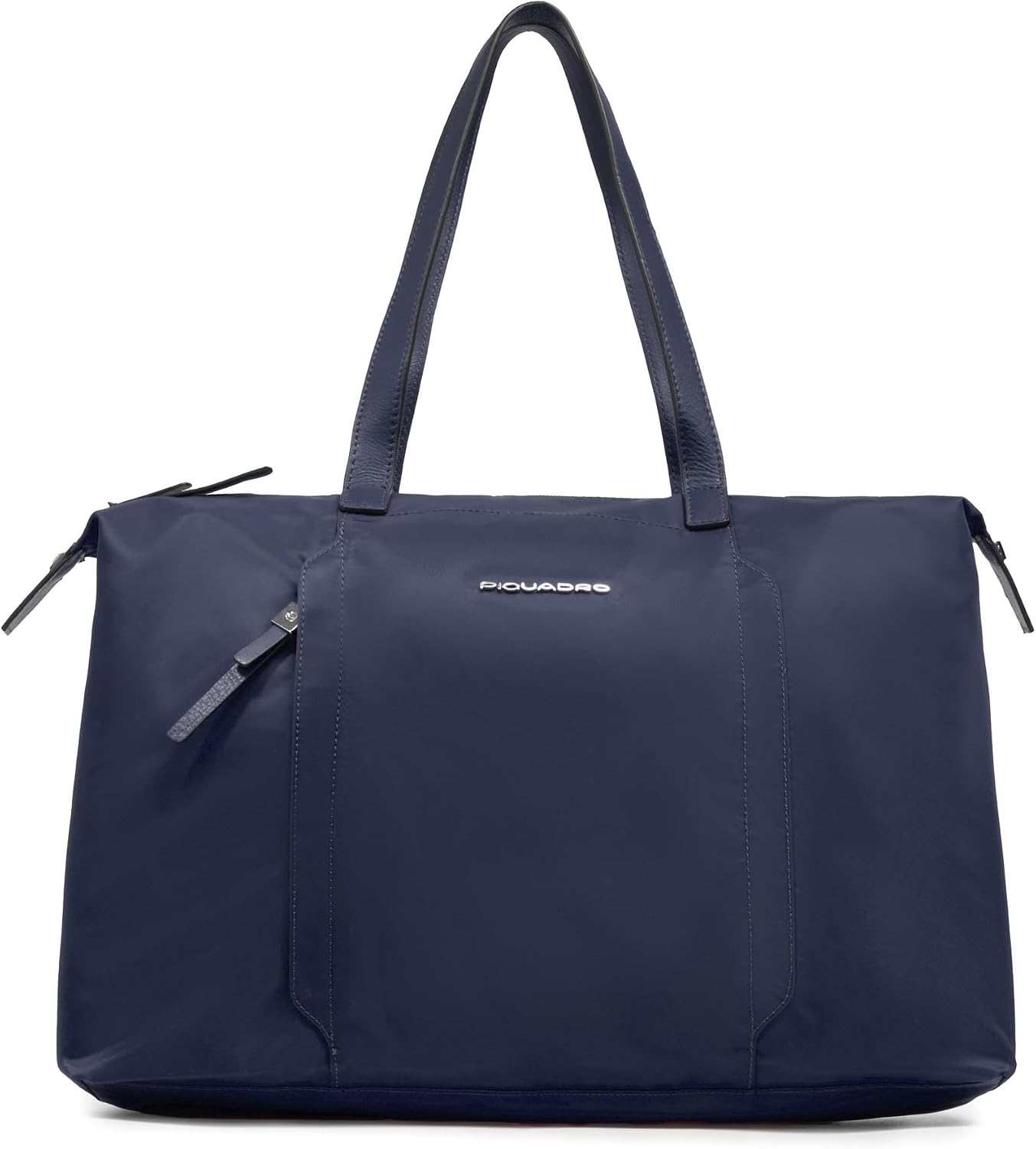 Detalle de PIQUADRO Borsa pieghevole porta PC 15.6 pollici – Pelle e tessuto, Donna