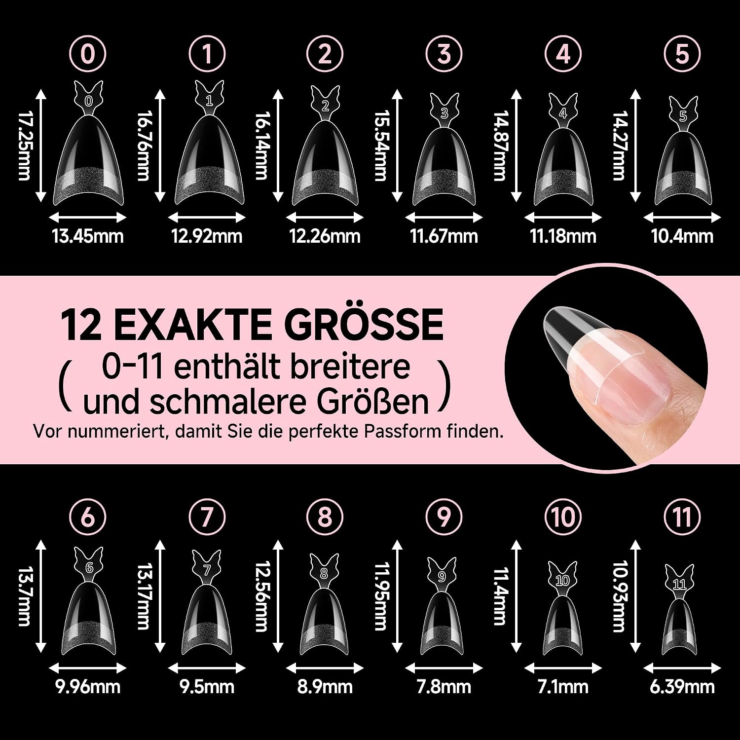 Thumbnail 6 de UNA GELLA Tips für Gelnägel 216er Set 💅