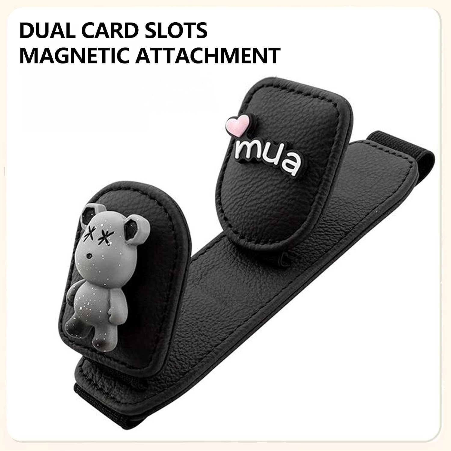 Detalle 2 de UINSUE Leather Car Sunglasses Holder