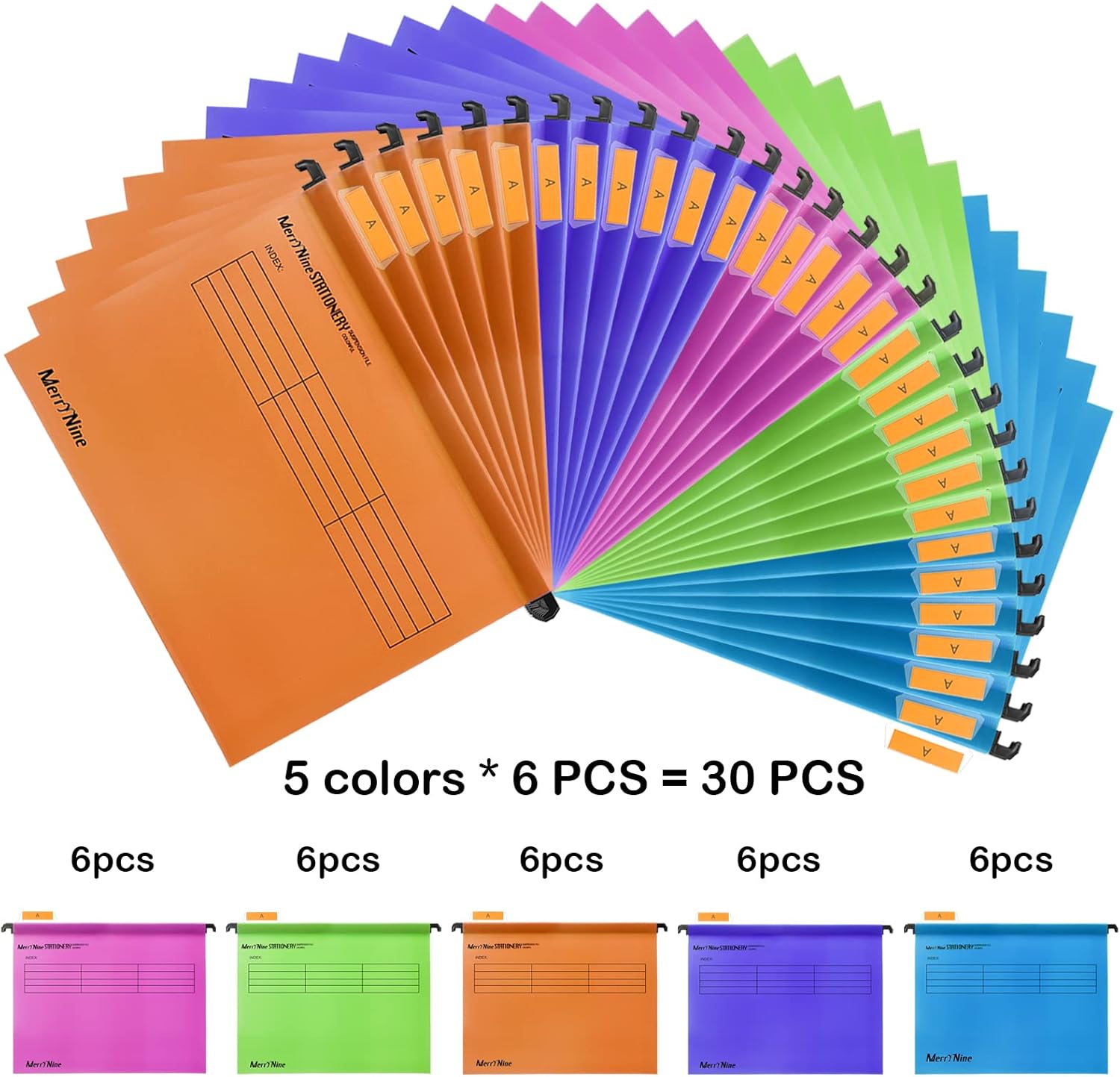 Thumbnail 3 de MerryNine A4 suspension files 30 pcs