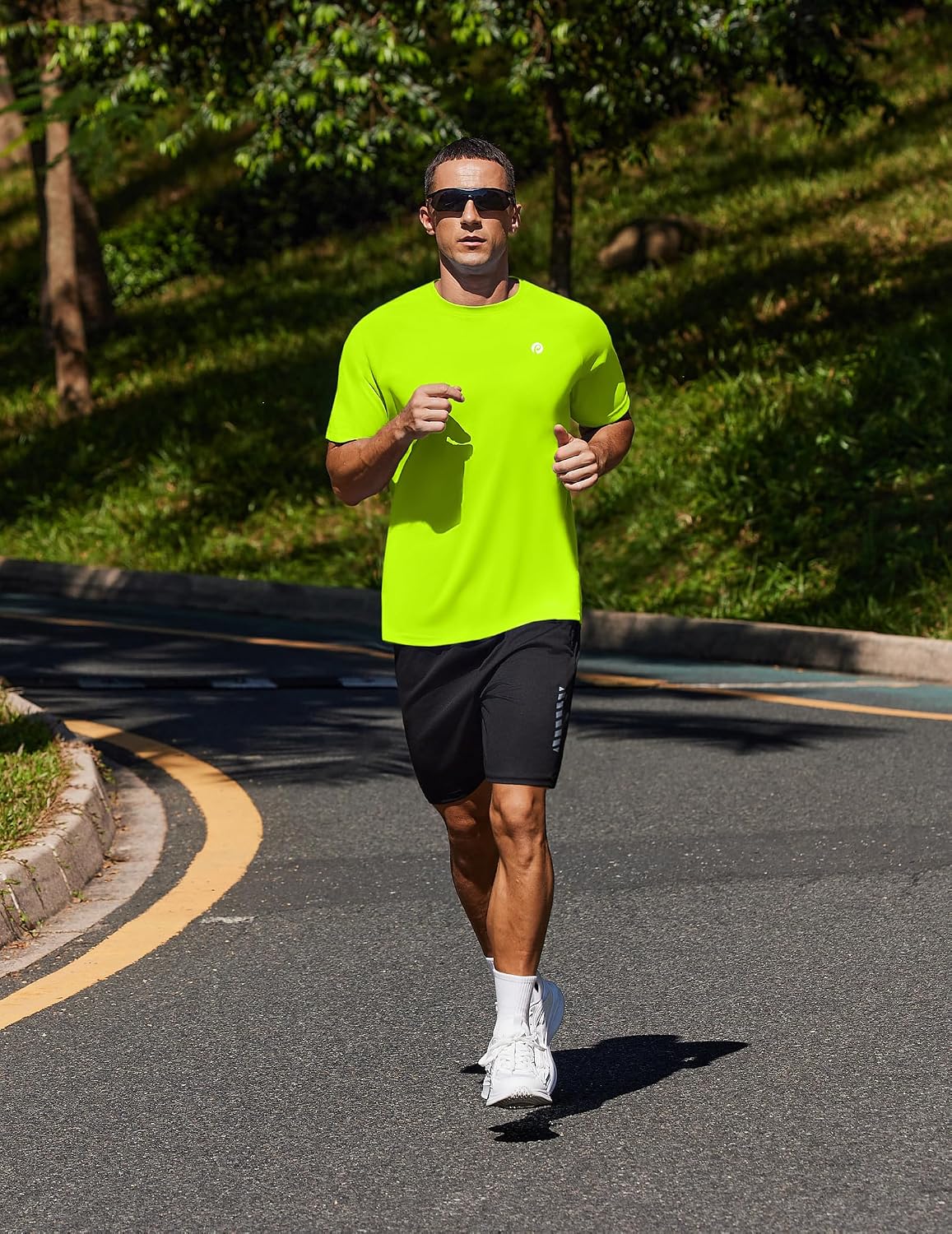 Detalle 2 de PINSPARK Workout Shirts for Men: UPF 50+ Quick-Dry Tee