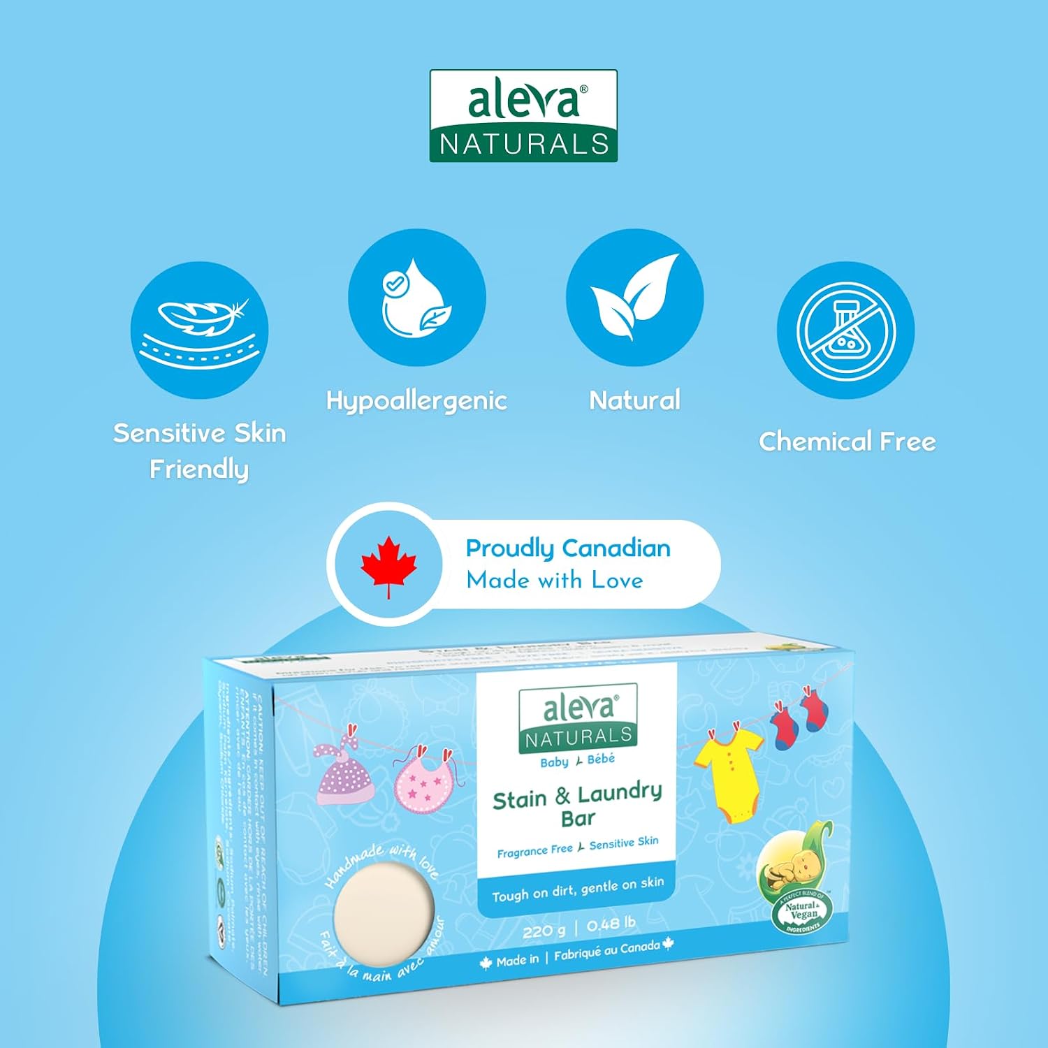 Thumbnail 1 de Aleva Naturals 37823 Stain & Laundry Bar, Unscented Plant-Based 6-Pack