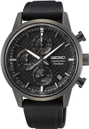 Detalle de Seiko Hommes Analogique Quartz Montre avec Bracelet en Silicone SSB393P1