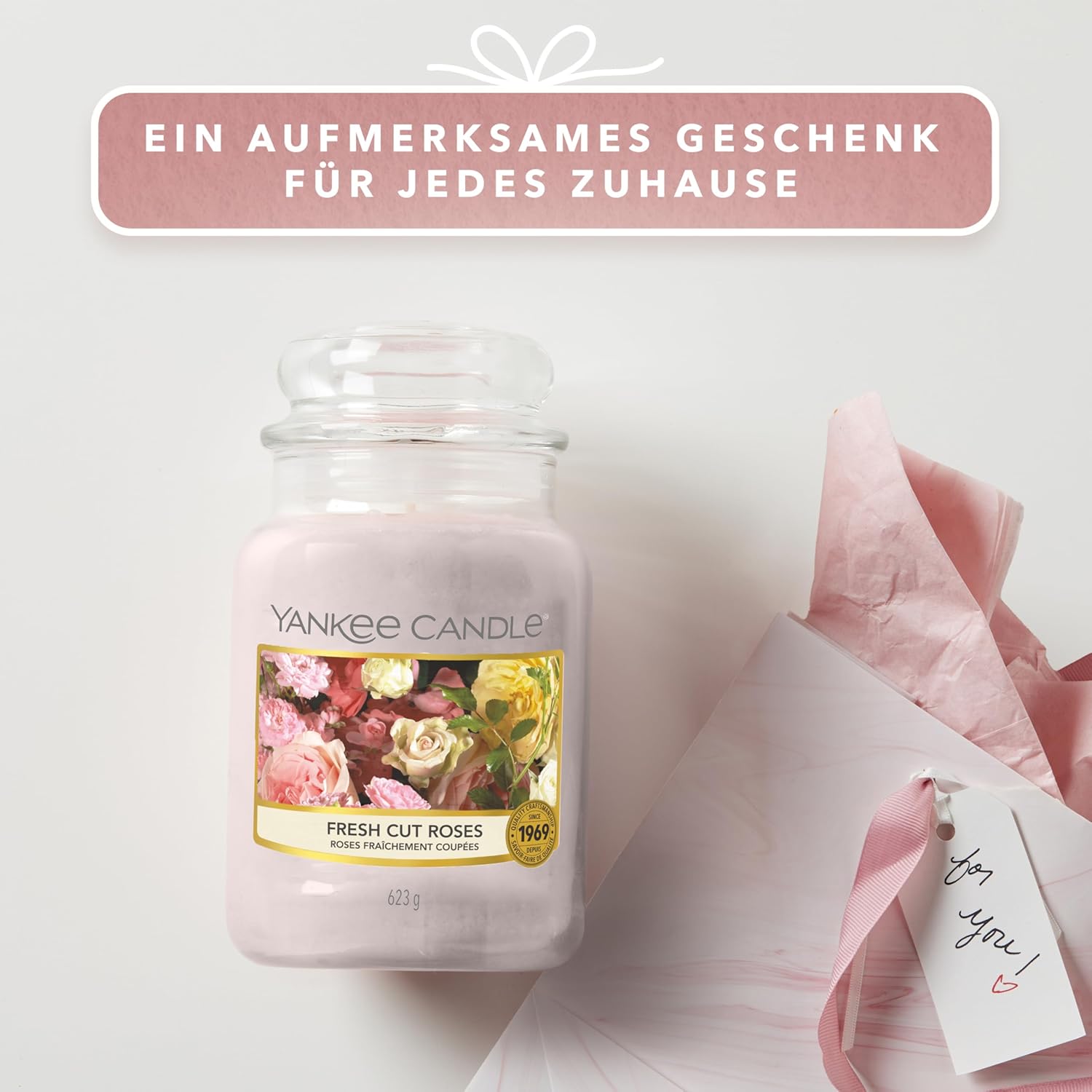 Thumbnail 4 de Yankee Candle Fresh Cut Roses 150 Std. 🕯