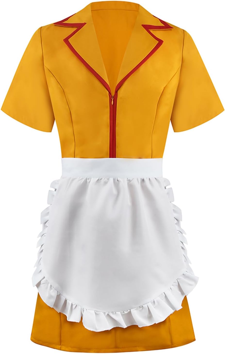 Thumbnail 2 de GOLDSTITCH Women Waitress Uniform Yellow Dress + Apron Costume