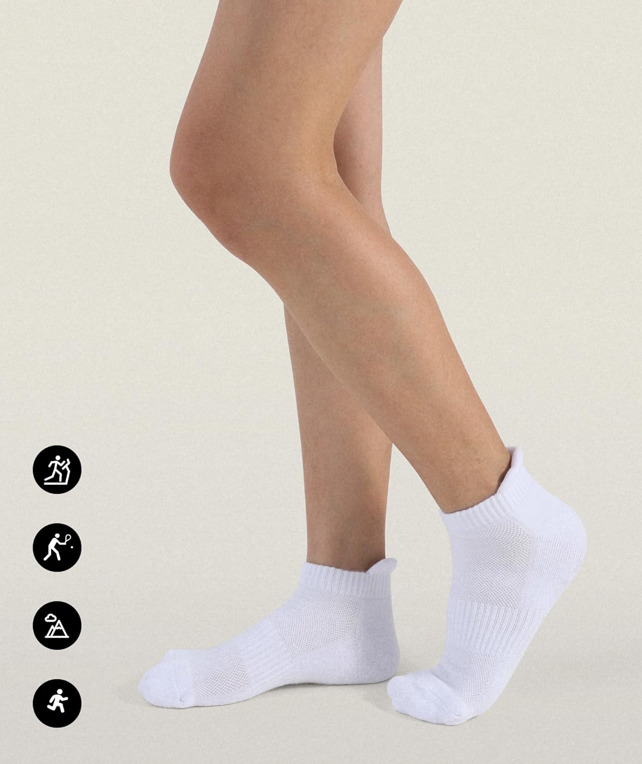 Thumbnail 4 de CLOSEMATE 7 paia di calze corte sportive traspiranti con supporto arco plantare (uomo/donna)