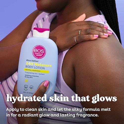 Detalle de EOS Vanilla Cashmere Shea Better Body Lotion — 24-Hour Lightweight Moisture (16 fl oz)