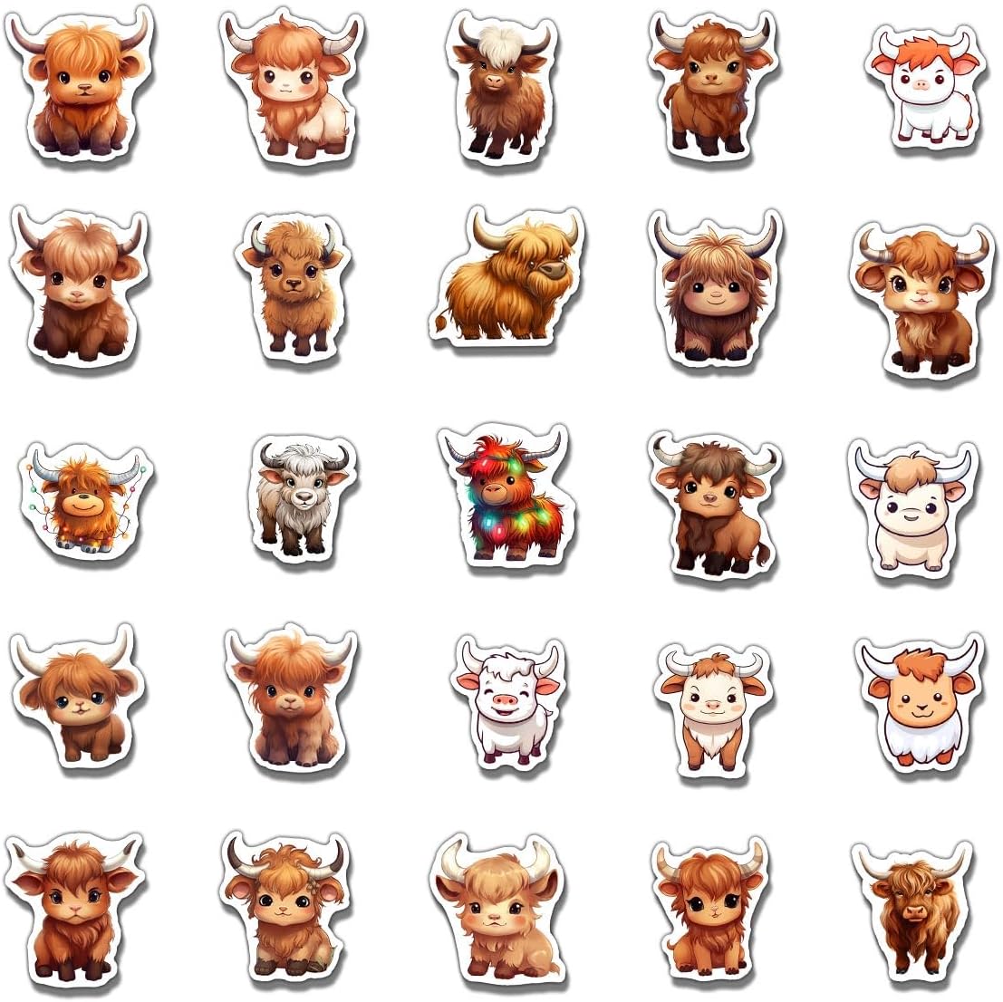 Detalle de Cow Stickers, 50-Piece Pack