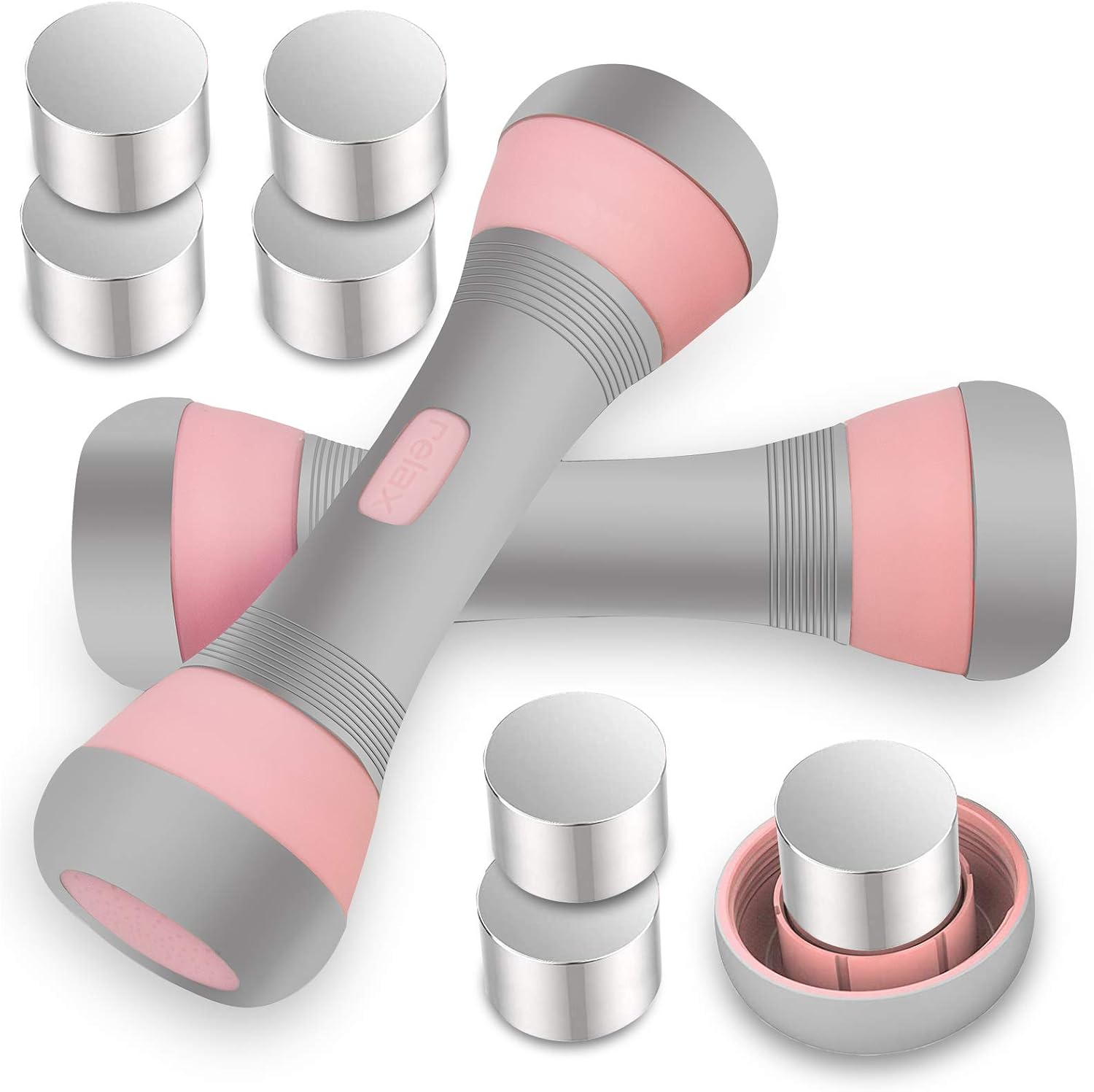 Detalle de VAZILLIO Adjustable Dumbbell Set 2kg pair