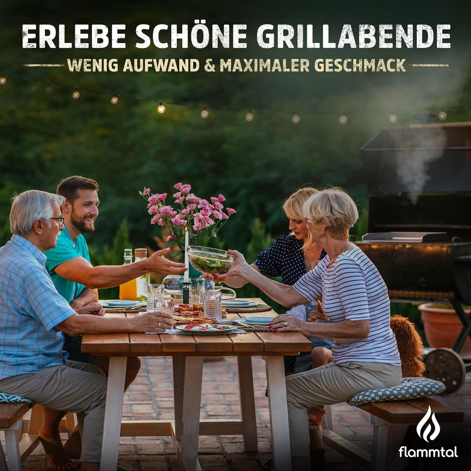 Thumbnail 6 de flammtal Grillplatte aus 4 mm rostfreiem Edelstahl (40 x 30 cm) inkl. Grillspachtel-Set & Burgerpapier