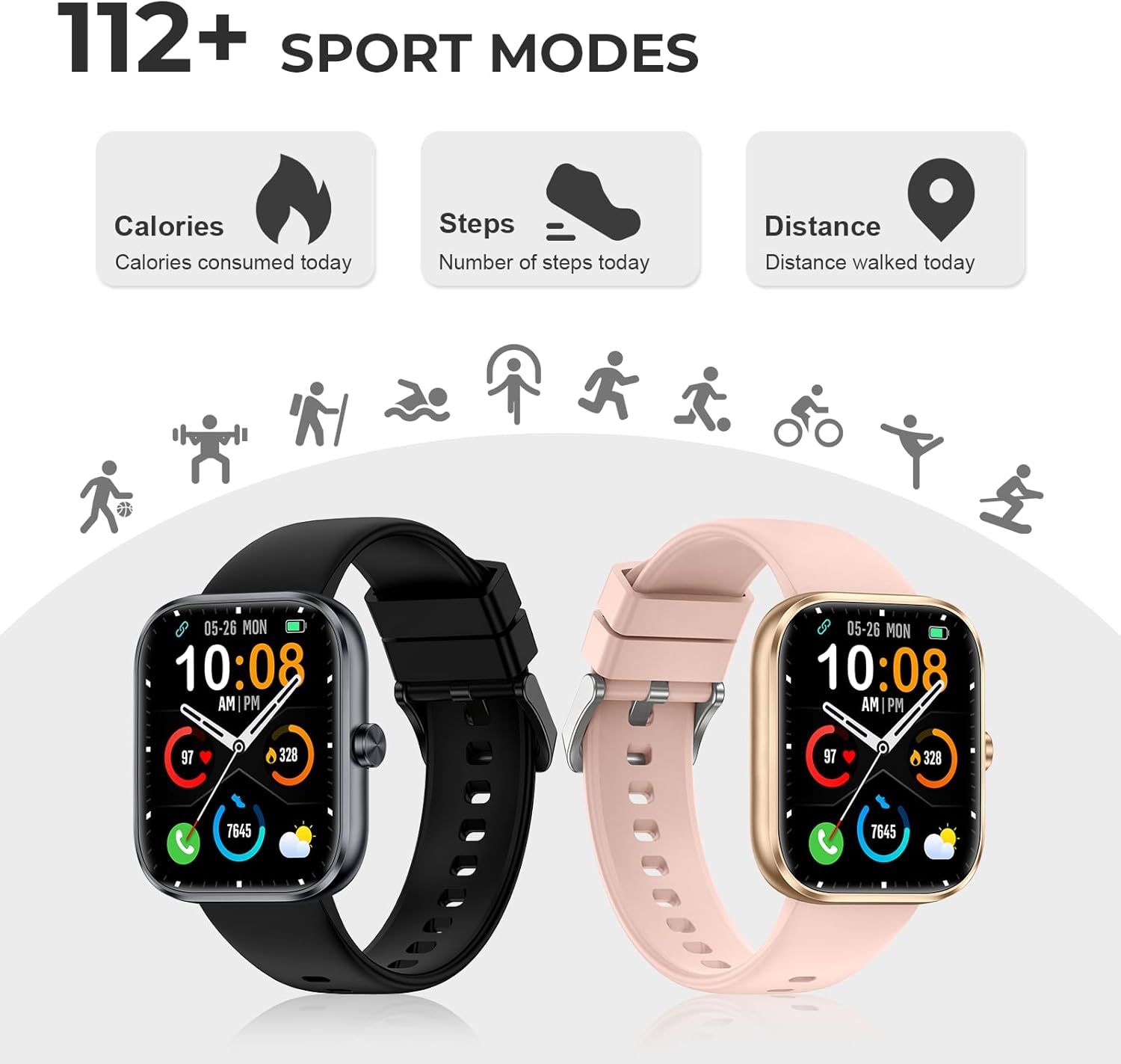 Thumbnail 2 de MFVLP Smart Watch for Men & Women with Answer/Make Calls, 1.83" HD Fitness Tracker