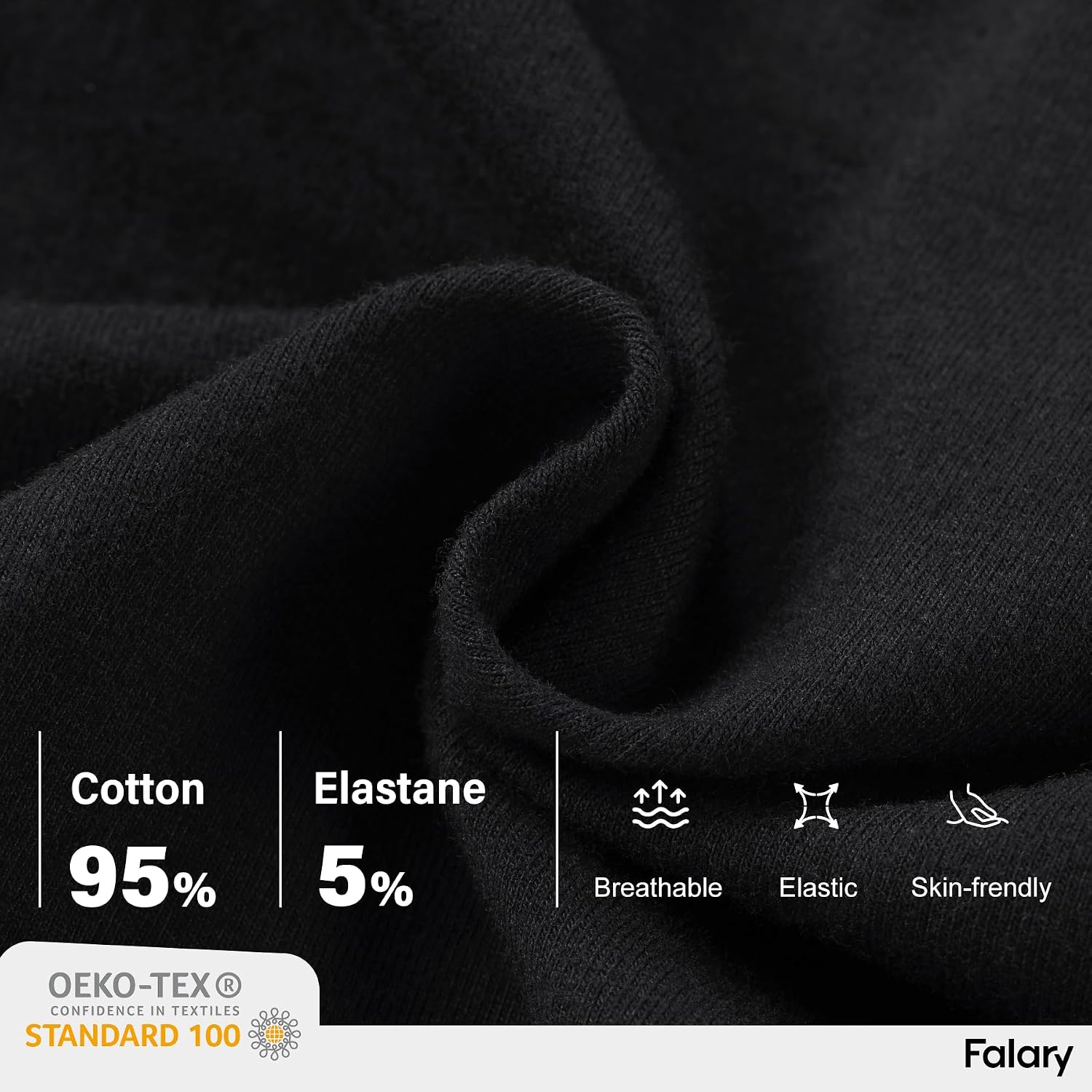 Detalle 2 de FALARY Underwear Women Cotton Knickers – Soft, Breathable Mid Rise Briefs (6 Pack)