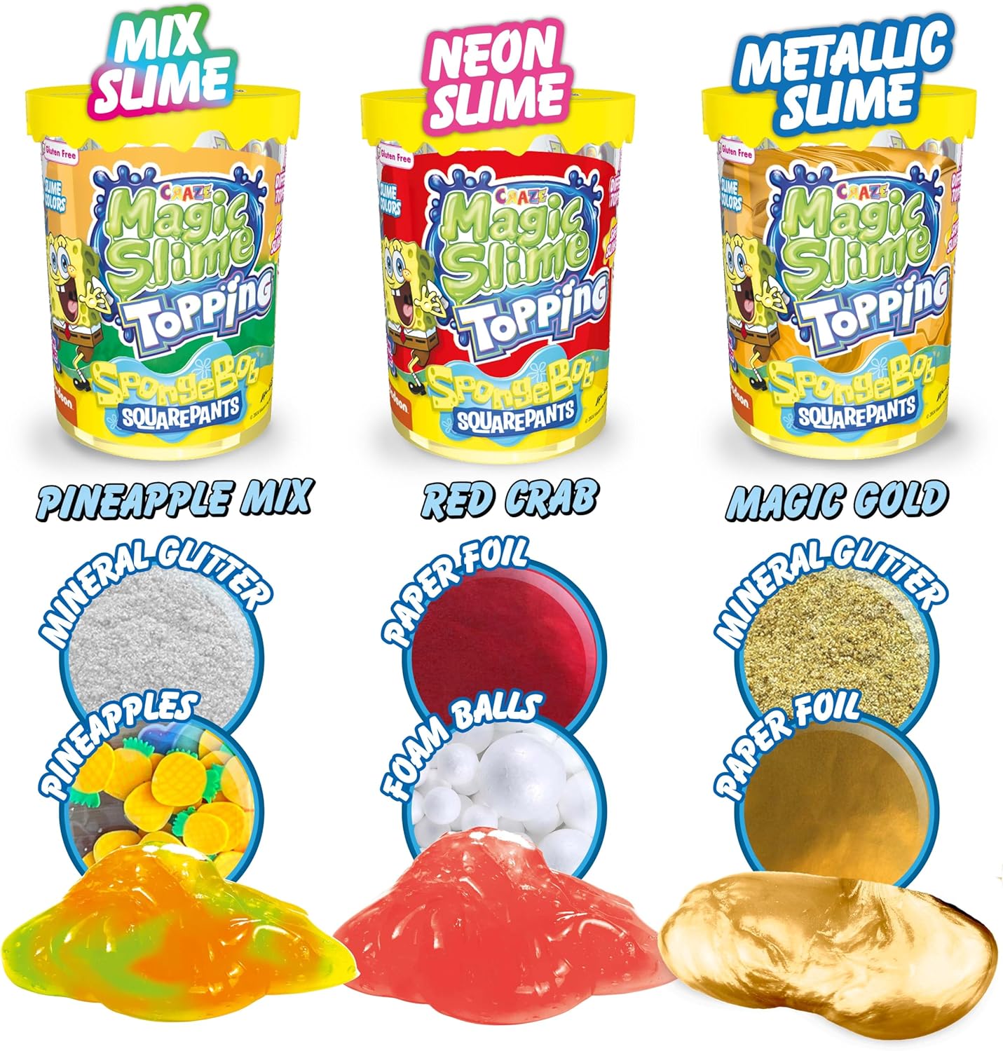 Detalle 2 de Magic Slime Topping Spongebob 70 ml
