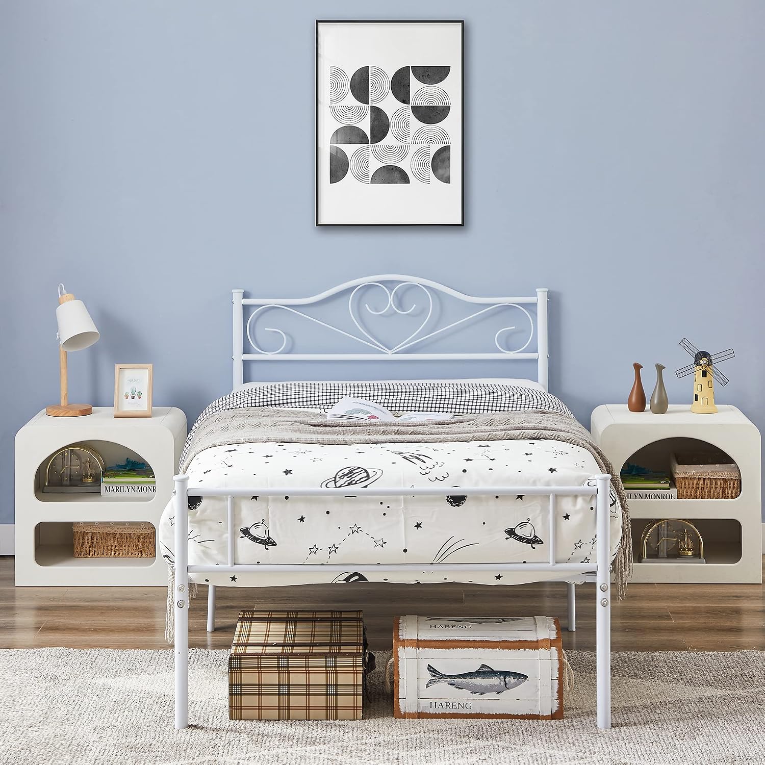 Detalle de VECELO Metal Bed Frame, Twin Size