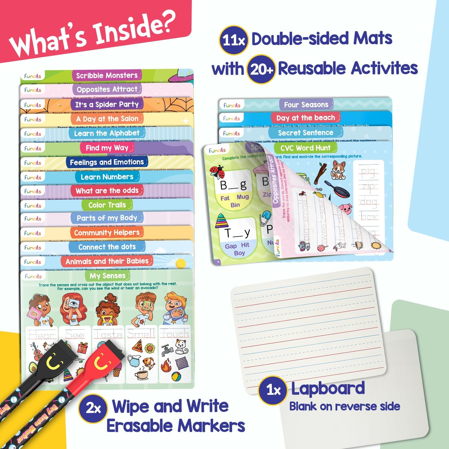 Detalle 2 de Funcils Learn to Write for Kids 11 mats