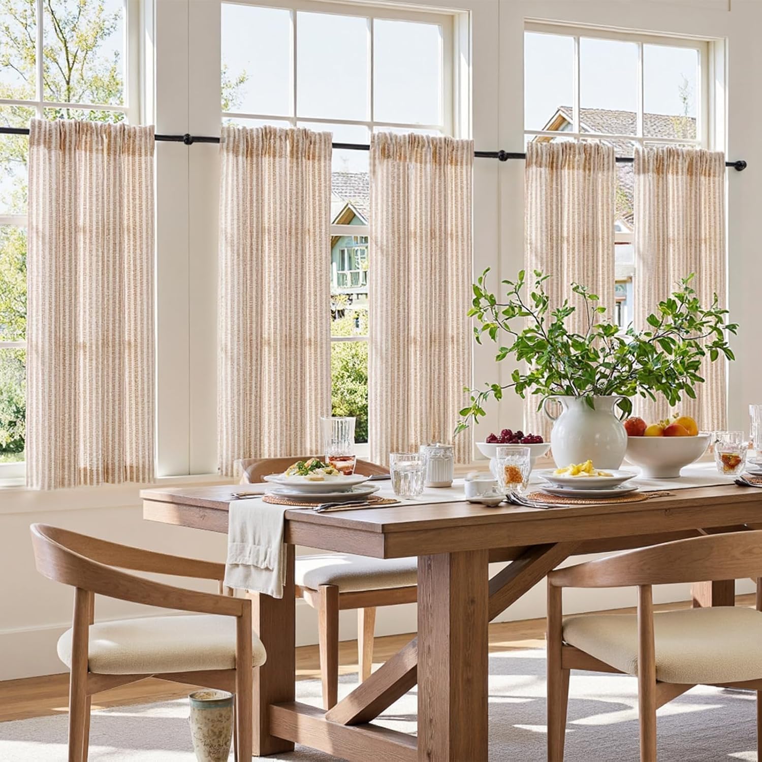 Detalle de Rideau cuisine TOPICK brise-bise 65x90 cm