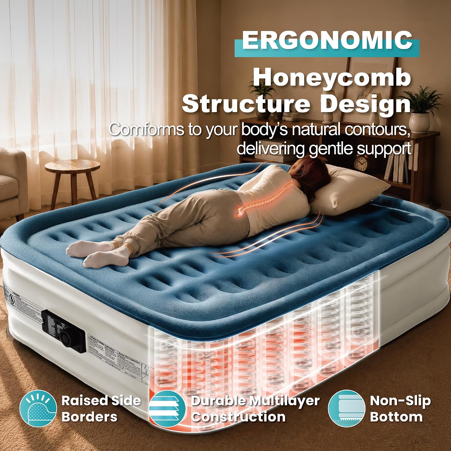 Detalle de Dr. air Queen Air Mattress
