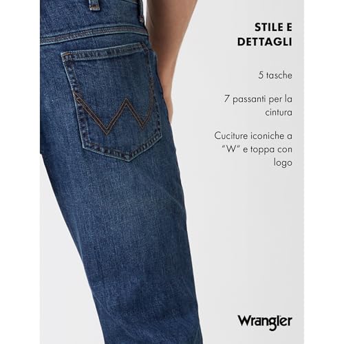 Thumbnail 5 de Wrangler Red Kabel 112126012, jeans uomo regular a gamba dritta Authentic Blue