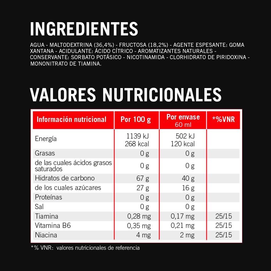 Thumbnail 6 de Enervit Carbo Gel C2:1PRO Lime 🍋 Gel Energético, 7x60ml