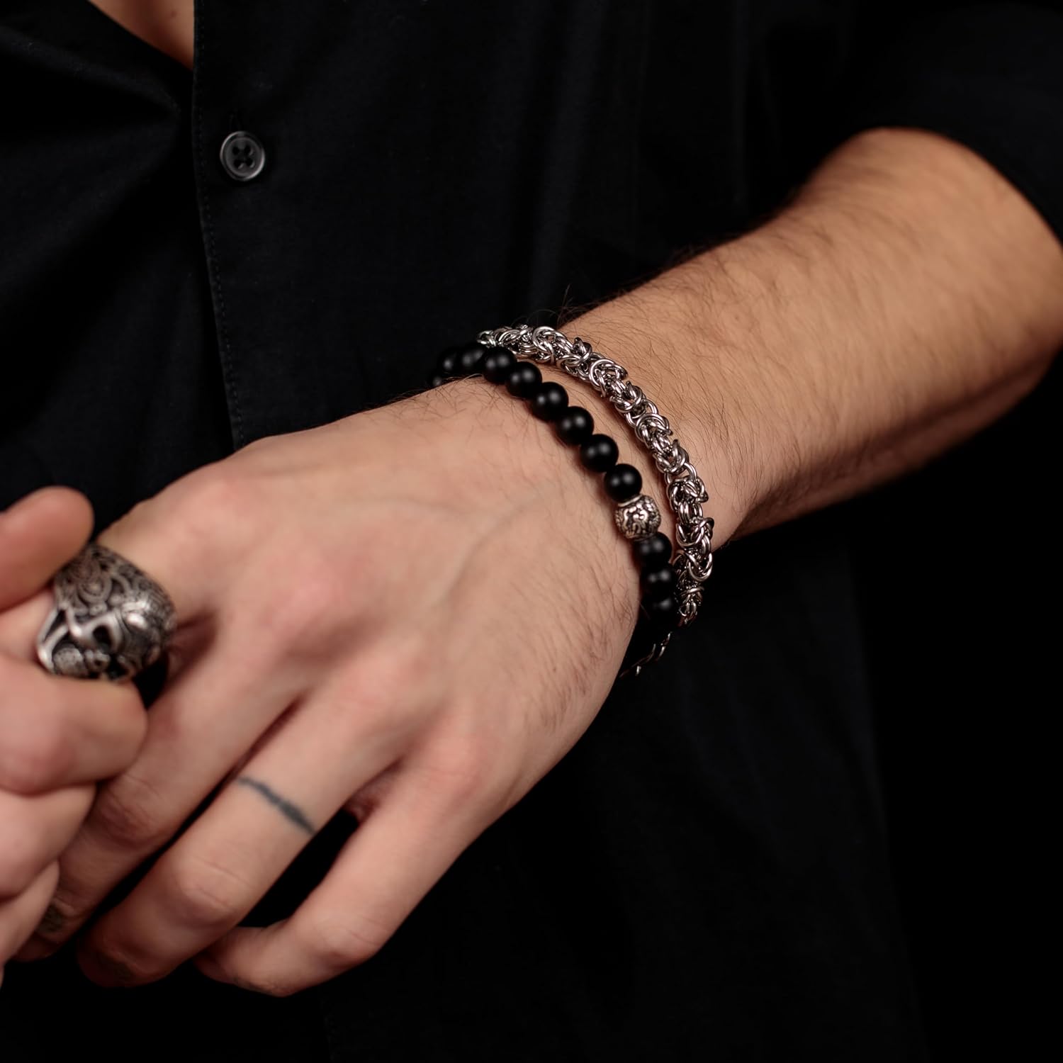 Detalle 2 de SAVE BRAVE Dean Königskettenarmband 21 cm