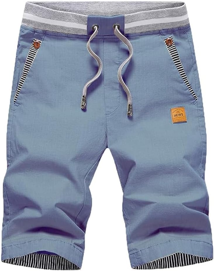 Detalle de ZOXOZ Pantalones Cortos Hombre Algodón Verano