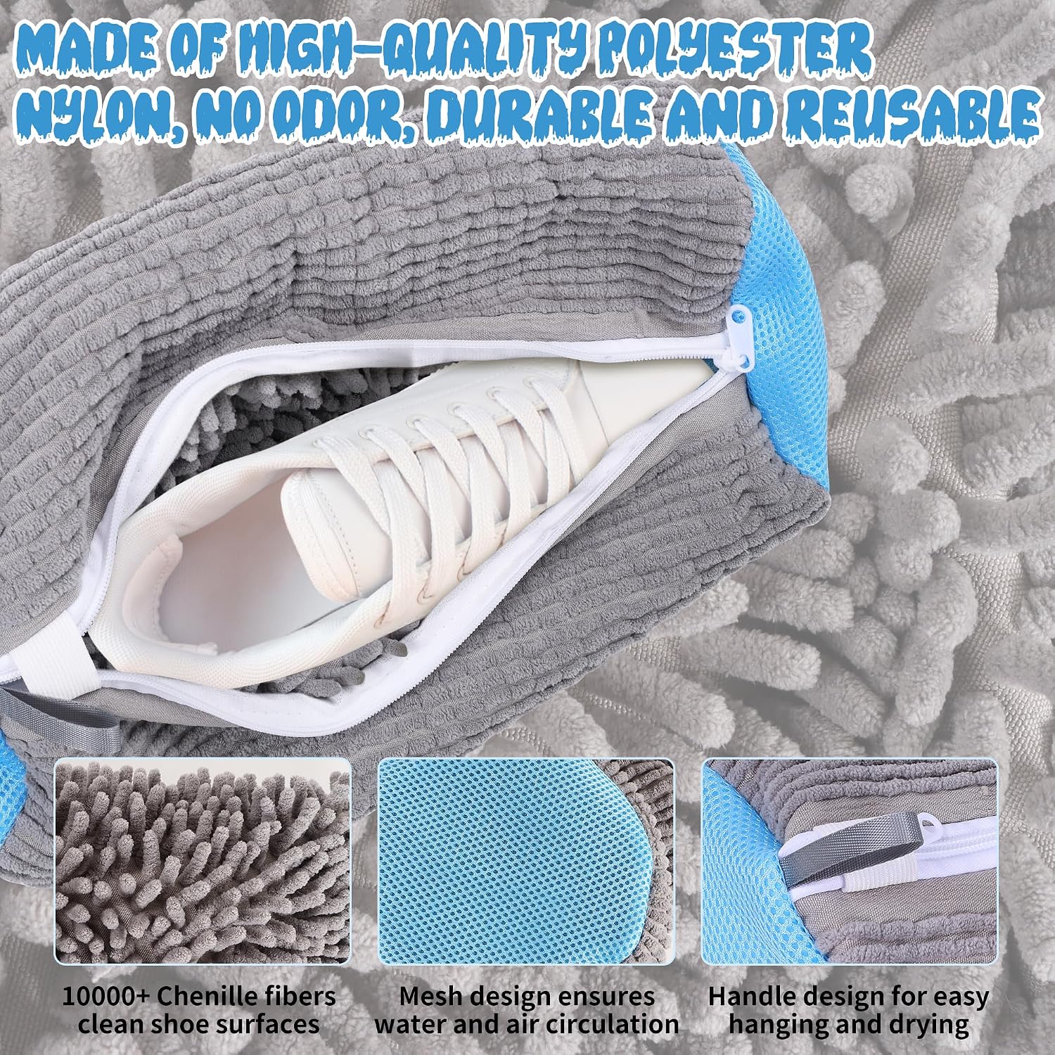 Thumbnail 2 de WUFANC Sacchetto Scarpe Lavatrice 39x19 cm
